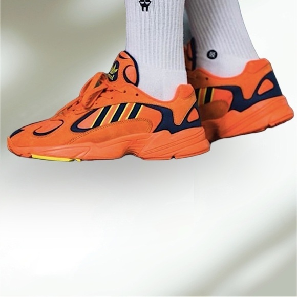 ADIDAS Originals Yung-1 YUNG SERIES Suede/Nylon Orange Yellow Blue Men Size 8 - Picture 11 of 11